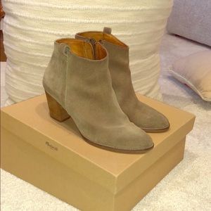 Madewell Billie boot in suede deep marsh